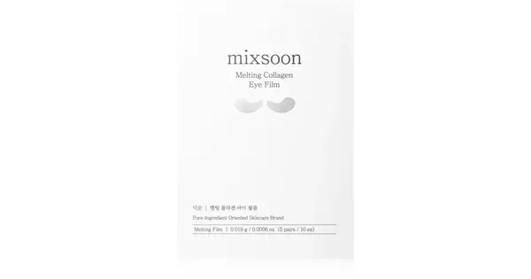 mixsoon Melting Collagen Film maschera illuminating fabric face mask for the eye contour
