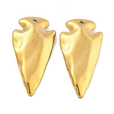 Electroplated Synthetic Non-Magnetic Hematite Pendants