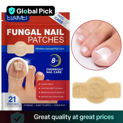 Fungal Nail Patches, 21pcs/box Nail Health Care Patches, Nail Care Patches, Suitable for Solving Fungal Nails and Other Nail ...