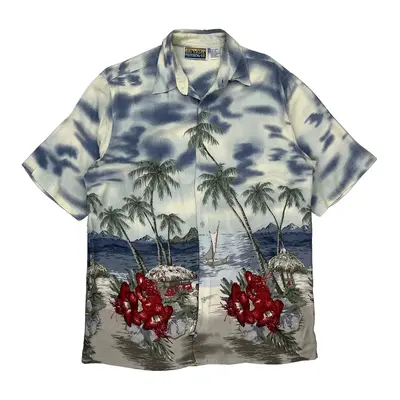 Big Creek Hawaiian Shirt - XL Multicoloured Viscose
