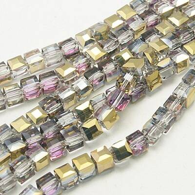 Electroplate Glass Beads Strands