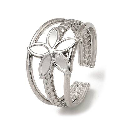 Non-Tarnish 304 Stainless Steel Open Cuff Rings