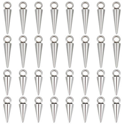 40Pcs 2 Style Stainless Steel Pendants