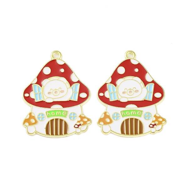 Golden Plated Alloy Enamel Pendants