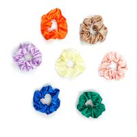 Scrunchies Hair (Random Color) Ties Silk Satin Scrunchy Silk for Hair Silk Ponytail Holders For Women Style