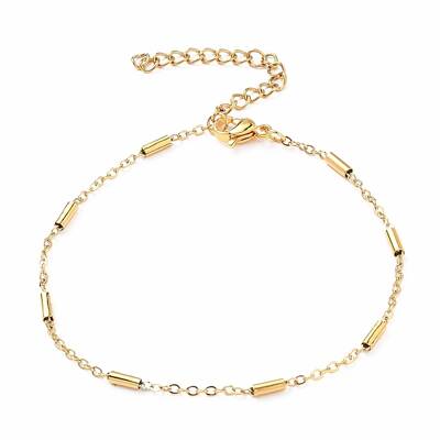 Ion Plating(IP) 304 Stainless Steel Cable Chain Bracelets