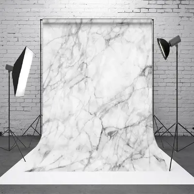 Aperturee Natural White Grey Marble Texture Photo Backdrop - Aperturee
