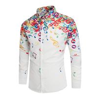 Shirt for Men, Unisex Casual Long Sleeves Button Down Shirts, Regular Fit Fashion Comfy Flower Printed Blouse Clothing, Outfi...