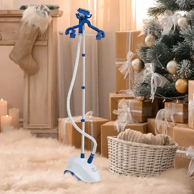 Standing Garment Steamer, 1500W Professional Wrinkle Remover, 1.7L Water Tank for 55 Min Continuous working,  Heats in 45 Sec...