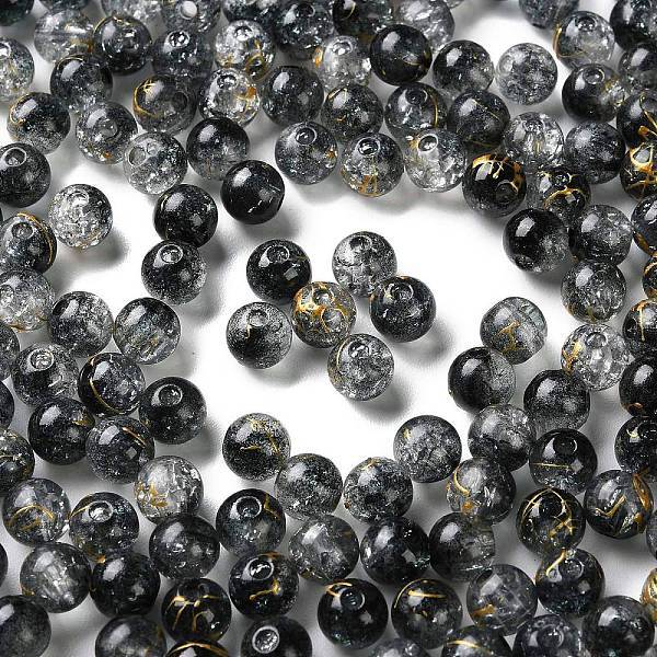 Transparent Crackle Acrylic Beads