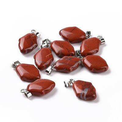 Natural Red Jasper Pendants