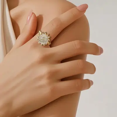 MEIITRUE 14K Gold Plated Fidget Anxiety Rings for Women, 2 Pack Stress Relieveing Rings, Trendy All-match & Exquisite Jewelr...