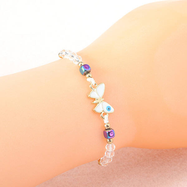 Bohemian Style Glass Braided Bead Bracelets