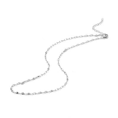 Non-Tarnish 304 Stainless Steel Dapped Chain Necklace for Men Women
