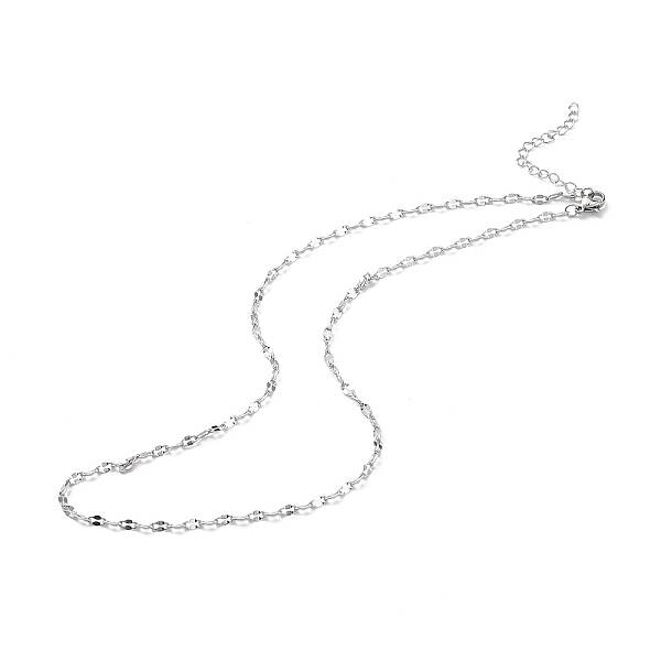 Non-Tarnish 304 Stainless Steel Dapped Chain Necklace for Men Women