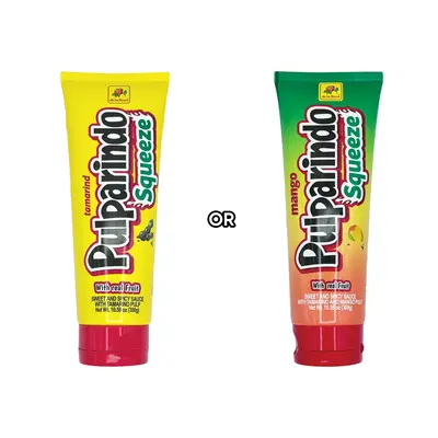 Pulparindo Squeeze - Original or Mango Tamarind Pulp, Spicy and Sweet Candy in Squeezable Tube, Made With Real Fruit De La Ro...