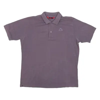 KAPPA Mens Polo Shirt Purple M