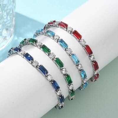 304 Stainless Steel Rhinestone Cup Link Bracelets for Women
