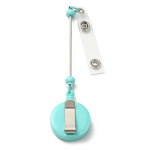 Iron & Plastic Beadable Badge Reels