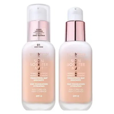 Deborah Skin Booster Mat Spf 15 - Moisturizing Mat Foundation 01 - Light Rose (30 Ml)