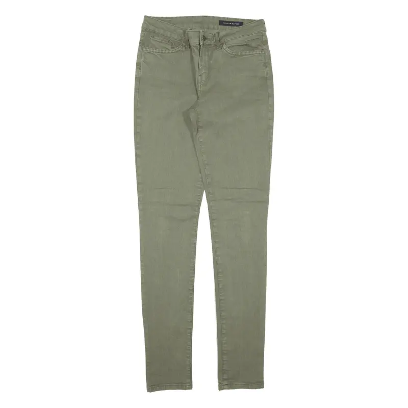 TOMMY HILFIGER Jeans Green Denim Slim Skinny Womens W27 L30