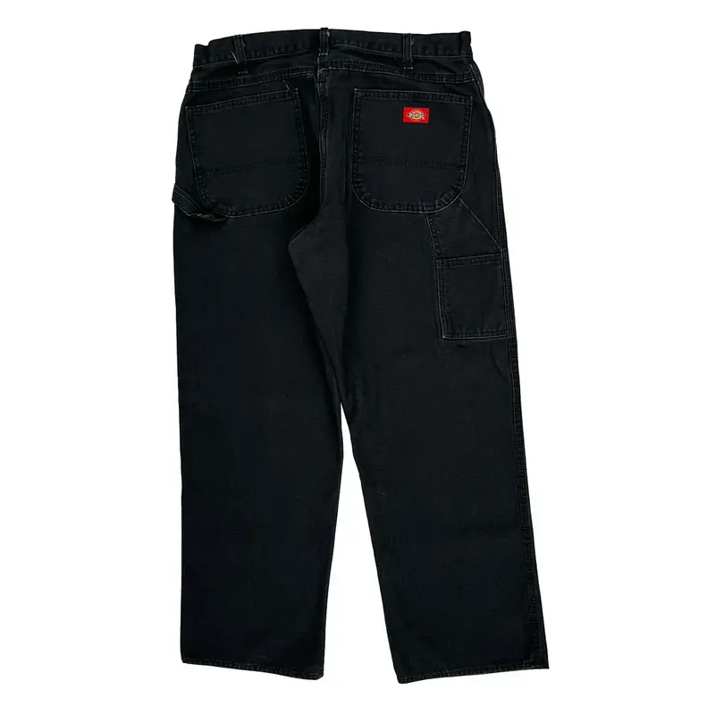 Dickies Carpenter Jeans - 34W 28L Black Cotton