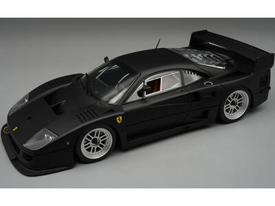 Ferrari F40 LM Matt Black with Enkei Silver Wheels Press Version (1996) Mythos Series Limited Edition to 75 pieces Worldw...