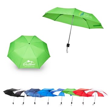 50 Custom Budget Folding Umbrella - Pongee & Steel Shaft