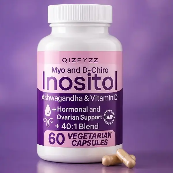 Myo-Inositol & D-Chiro Inositol Supplement for Women - Hormone Balance & Ovarian Support for Women - Ideal 40:1 Ratio, Vitami...
