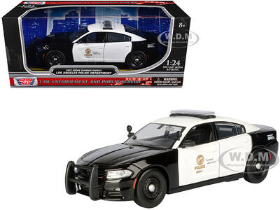 2023 Dodge Charger Pursuit Police Car LAPD (Los Angeles Police Department) Black and White Law Enforcement and Public Service...