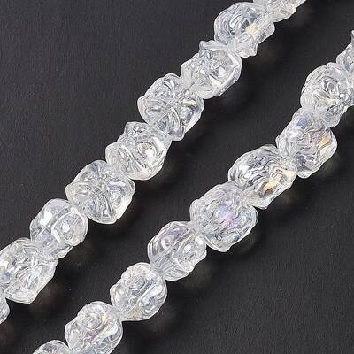 Transparent AB Colored Plated Electroplate Glass Beads