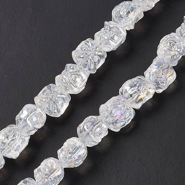Transparent AB Colored Plated Electroplate Glass Beads