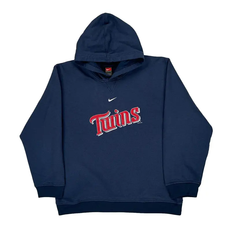 Minnesota Twins Nike Mlb Hoodie - Large Blue Polyester | Size: large