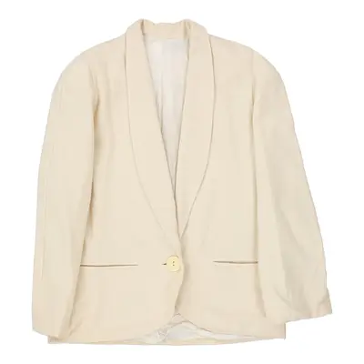 Unbranded Blazer - XL Cream Wool Blend