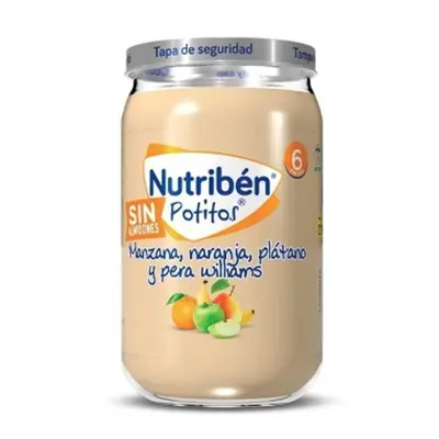 Apple, Orange, Banana and Williams Pear in a jar Nutribén 235 g