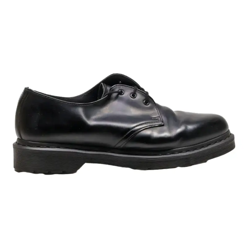 DR MARTENS 1461 Mono Derby Shoes Black Leather Mens UK 9