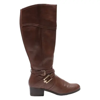 UNISA High Boots Brown Leather Womens UK 5.5