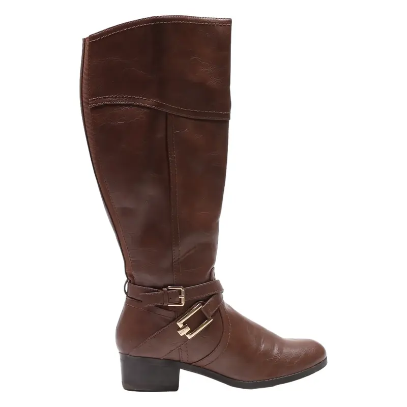 UNISA High Boots Brown Leather Womens UK 5.5