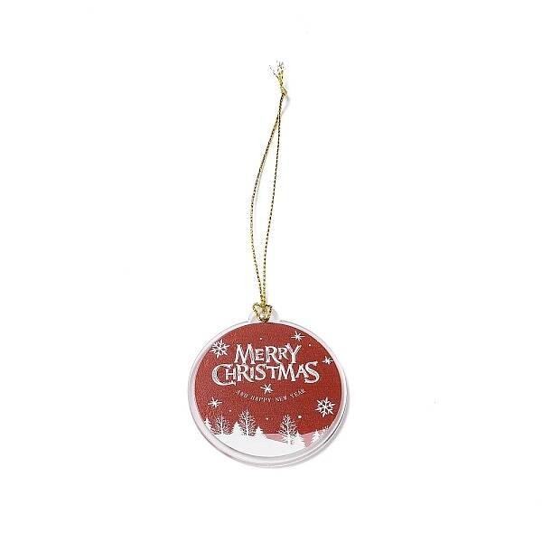 Christmas Theme Acrylic Pendant Decoration
