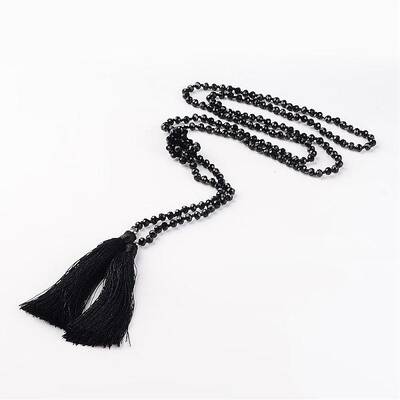 Adjustable Glass Beaded Lariat Necklaces