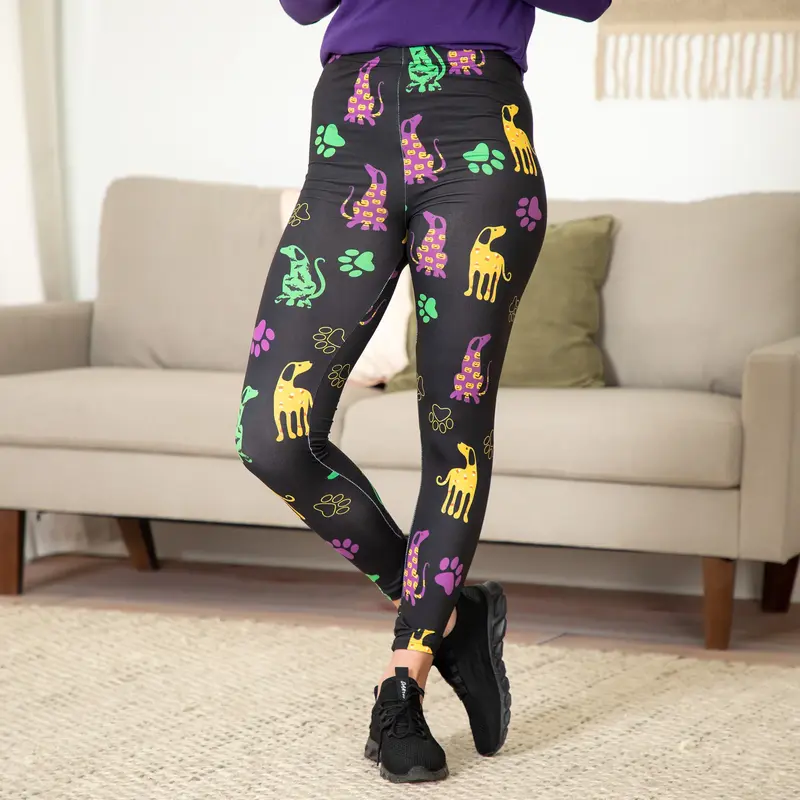 Pawsitively Comfy Halloween Leggings - Dog - Plus