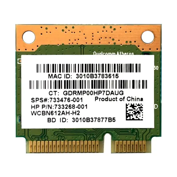 HP 733476-001 | QCWB335 802.11b/g/n + Bluetooth 4.0 Mini PCI-E Wireless Card