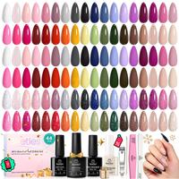 Beetles Gel Polish Gel Nail Polish Set-36 Colors Gel Polish Set Base Coat Glossy Matte & Glitter Top Coat Colorful Muse Colle...