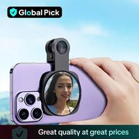 Selfie Photo Mirror Clip for Cellphone, Portable Smartphone Rear Camera Selfie Mirror Clip, Self-shooting Mirror, Phone Acces...