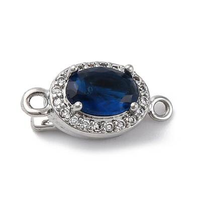 Brass Micro Pave Cubic Zirconia Box Clasps