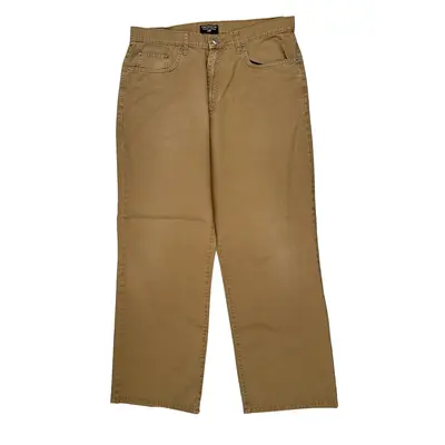 Ralph Lauren Slim Fit Trousers - 34W 30L Beige Cotton