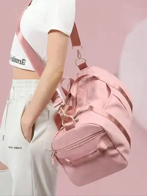 Unisex Minimalist Summer Outfits 2024 Trendy New Style Duffel Bag, Adjustable Large Capacity Zip Travel Bag, Multifunction Ca...