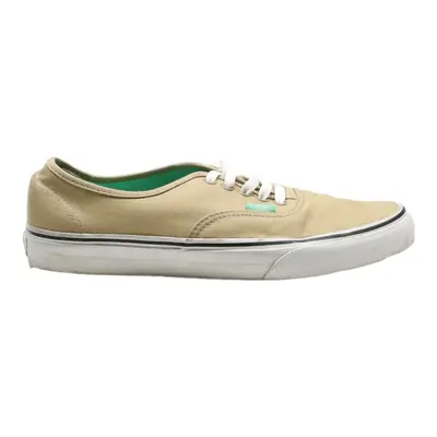 VANS Low Top Trainers Beige Canvas Mens UK 8