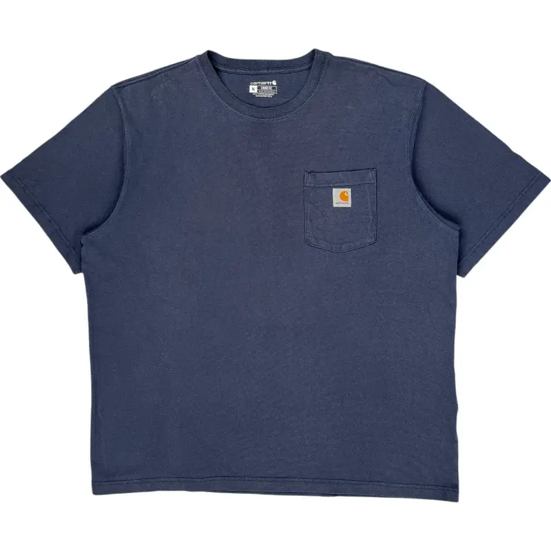 Carhartt K87 Loose Fit Pocket T-Shirt - XL - Navy Cotton