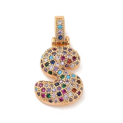 Brass Micro Pave Cubic Zirconia Pendants